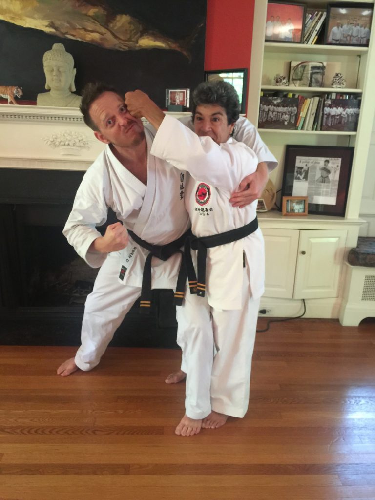 Peggy Hess and Ryan Dean. Both 7th Dan in Uechi Ryu Karate