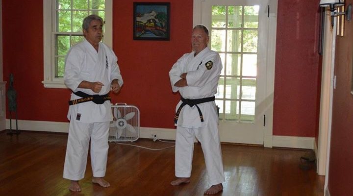 Hachidans Uechi Ryu Karate Masters Chuck Melges andStuart Killian. 